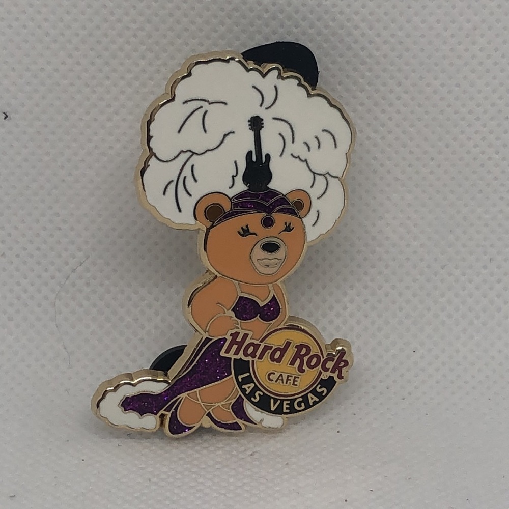 LAS VEGAS,Hard Rock Cafe Pin,Super Sexy Show Girl Bear,Must See - Picture 12 of 12